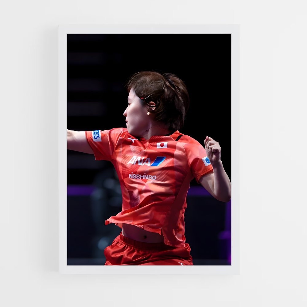 Poster Hirano miu – affiche Tennis de table (vue 3)